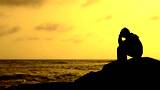 Praying At Ocean